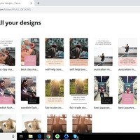 Created Pins in Canva