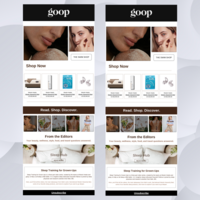 Holistic Luxury: Email Design for Goop