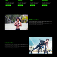WordPress website for a fitness company.