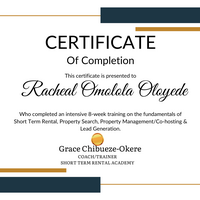 STR / Real Estate VA Certificate