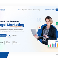 Lawyer Vantage Landing Page UI
