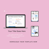 Sales page template