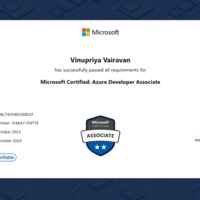 Microsoft Azure developer associate