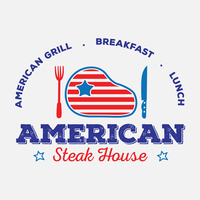 American Restaurant Logo Design