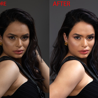 Image editing and beauty retouch or frequency separation. 
