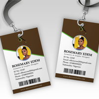 A mock-up ID 
