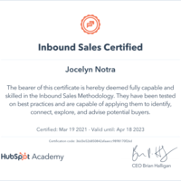 Inbound Sales Certified