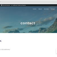 Contact Page for a WordPress Website