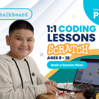 Chalkboard social media posting card