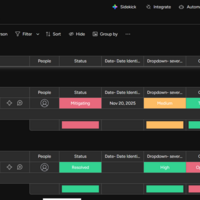 Risk & Issue Tracking Register on Monday.com