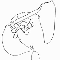 Ink Escher-style  illustration