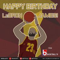Lebron James birthday greeting