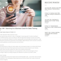 My marketing content for a business coach