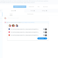 Scheduling post using buffer