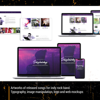 Web site desogn for indy rock band
