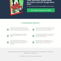 Winning variation of a split test with 47% optin rate