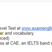Grammar test result C1 advanced