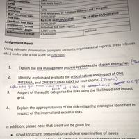 Assignment prompt for Assigment #2, 11 and 12