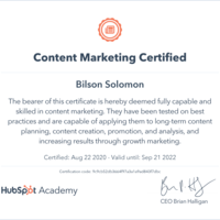 Content marketing certification