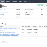 Zoho CRM management