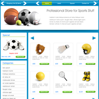E commerce sports shop