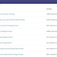 Shopify store - product listing