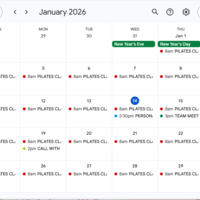 Set up multiple events and appointments with reminders