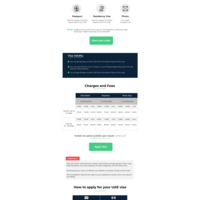 Email design for a Visa application company