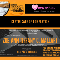 Amazon research training certificate