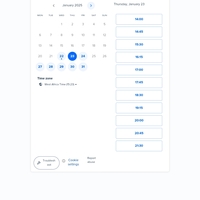 Appointment schedule 
