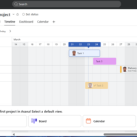 Task creation on Asana