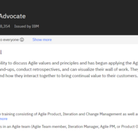 IBm Agile Advocate