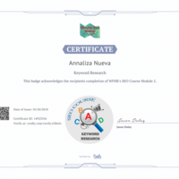 Keyword Research Certificate