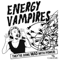 T-shirt design created for local power co contest (mockup).
