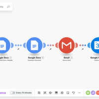 HR onboarding workflow in Make.com