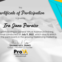 General Virtual Assistance Certification