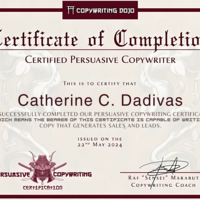 Certified Persuasive Copywriter