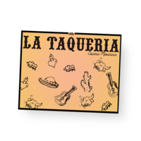 School project: Postcard for La Taqueria Restaurant