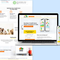 Credit Score Help Website Mockup