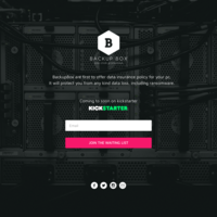 BackupB Landing page