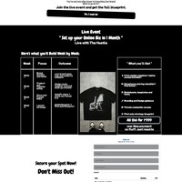 Streetwear Marketing funnel (thankyou page)