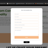 Pop Up Contact Form