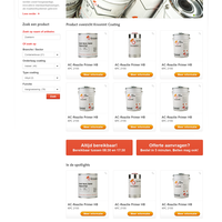 Front-End development for e-commerce store