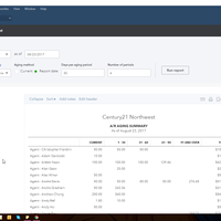 Generate AR report at QBO