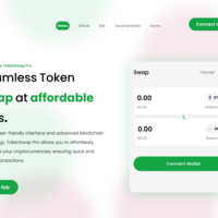 Website design for a web3 Decentralized exchange  