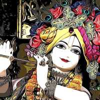 Lord Krishna cartoon photo