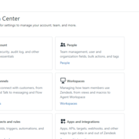 Managed Admin Page on Zendesk 