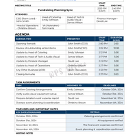 Meeting Agenda 