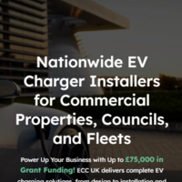 Innovative website for electric car charging company