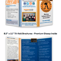 Reiesigned brochure for Accessible Academics